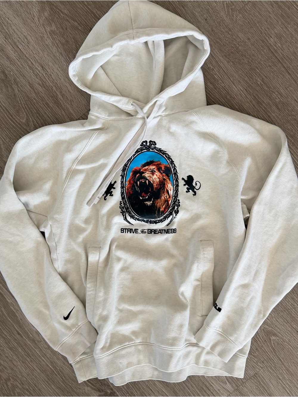 Nike LeBron James strive for greatness hoodie sz S